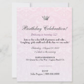 Invitation 311 Bébé Pink & Lilac (Dos)