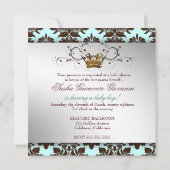 Invitation 311 Blackberry Brown Damask Blue Brown (Dos)