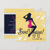 Invitation 311 Bombshell Silhouette Thème Nautique Lingerie (Devant / Derrière)