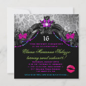 Invitation 311 Candy Wonderland Pink Leopard Metallic (Dos)
