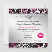 Invitation 311 Chic Chic Hot Black n Pink Leopard Bow| Sweet  (Dos)