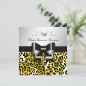 Invitation 311- Chic Leopard Bow| Sweet 16 (Debout devant)