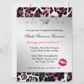 Invitation 311 Chic Pink Leopard Bow Métallic (Dos)