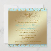 Invitation 311 Ciao Bella Golden Divine Blue Baby shower (Dos)