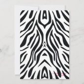 Invitation 311 Cocktails et Casino Zebra (Dos)