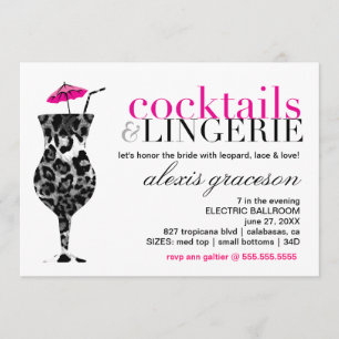 Invitation 311 cocktails et lingerie