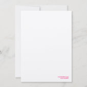 Invitation 311 cocktails et or de Glamping métallique (Dos)