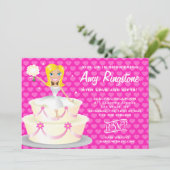 Invitation 311 coeurs roses blonds de Mlle Wright 2 (Debout devant)