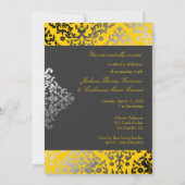 Invitation 311 Damas éblouissants Jaune| Bande grise de charb (Dos)