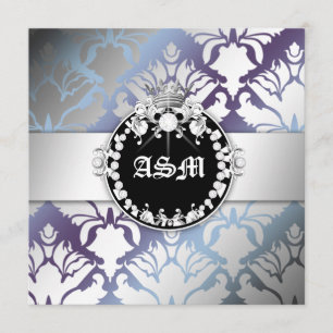 Invitation 311-Damask Shimmer Queen Sweet sixteen Hydrangea