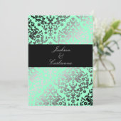 Invitation 311 Dazzling Damask Mint (Debout devant)