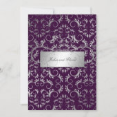 Invitation 311-Divine d'argent| Eggplant (Devant)