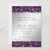 Invitation 311-Divine d'argent| Eggplant (Dos)