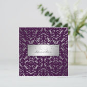 Invitation 311-Divine d'argent| Eggplant (Debout devant)