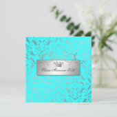 Invitation 311-Divine d'argent| Luscious Turquoise Sweet 16 (Debout devant)
