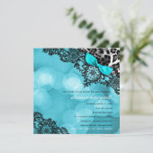 Invitation 311 Dream in Lights Leopard & Lace Aqua (Debout devant)