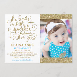 Invitation 311 Elle Feuille un peu étincelante partout où ell