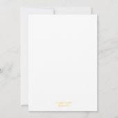 Invitation 311 Faux Gold Foil Heureusement (Dos)