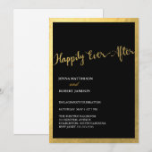Invitation 311 Faux Gold Foil Heureusement (Devant / Derrière)
