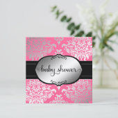 Invitation 311 Faux Silver Lux Damask (Debout devant)