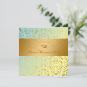 Invitation 311-Golden diVine Blue Yellow Sweet 16 (Debout devant)