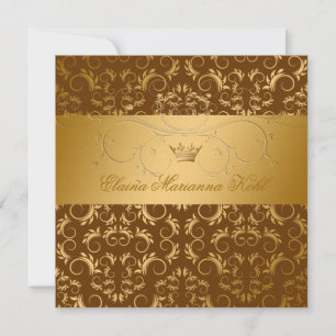 Invitation 311-Golden diVine Chocolat Sweet 16