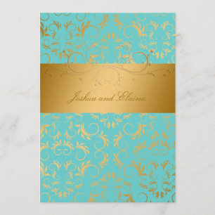 Invitation 311-Golden diVine Rapidité Turquoise