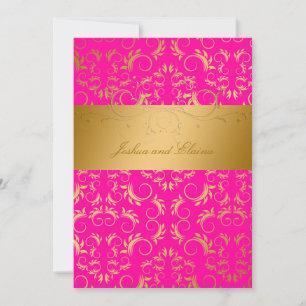 Invitation 311-Golden diVine Rose de Passion
