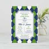 Invitation 311 Golf Baby shower à thème (Debout devant)