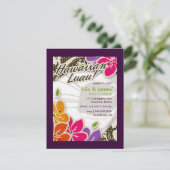 Invitation 311-Invitation Ciel Hawaïen Pourpre (Debout devant)