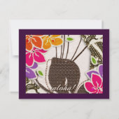 Invitation 311-Invitation Ciel Hawaïen Pourpre (Dos)