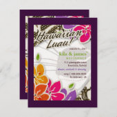Invitation 311-Invitation Ciel Hawaïen | Violet (Devant / Derrière)