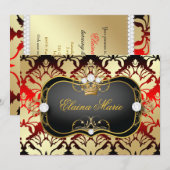 Invitation 311 Jet Black Ciao Bella Cherry Sass Anniversaire (Devant / Derrière)