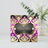 Invitation 311 Jet Black Ciao Bella Pink Sass Metallic Gold (Debout devant)