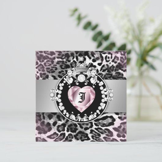 Invitation 311-Leopard-Tique Reine des Coeurs douce 16 (Debout devant)