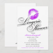 Invitation 311-Lingerie douche - baisers de pourpre (Devant / Derrière)