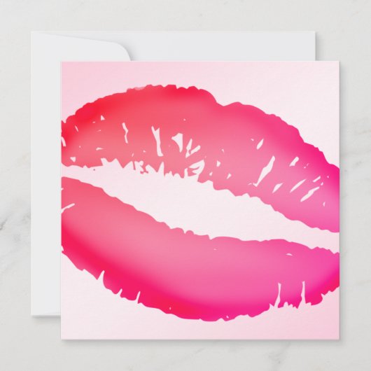 Invitation 311-Lipstick embrasse le rose de | (Devant)