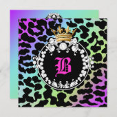 Invitation 311 Médaillon Diamond Leopard Amethyst Rainbow (Devant / Derrière)