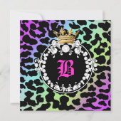 Invitation 311 Médaillon Diamond Leopard Amethyst Rainbow (Devant)