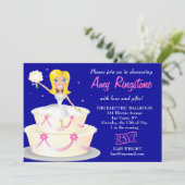 Invitation 311 Miss Wright 2 Blonde Cobalt Blue (Debout devant)