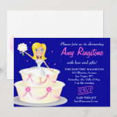 Invitation 311 Miss Wright 2 Blonde Cobalt Blue (Devant / Derrière)