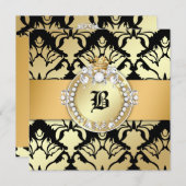 Invitation 311 noir ouvrier de la Reine de miroitement de (Devant / Derrière)