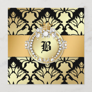 Invitation 311 noir ouvrier de la Reine de miroitement de