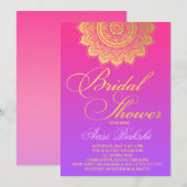 Invitation 311 Ombre violet rose henné (Devant / Derrière)