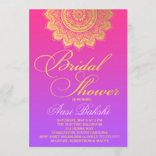 Invitation 311 Ombre violet rose henné