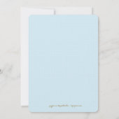 Invitation 311 Parties scintillant d'or Monogramme Baby Boy S (Dos)