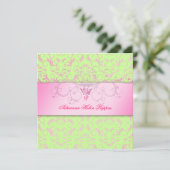 Invitation 311-Pink devinent et chaux gracieuse (Debout devant)