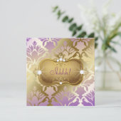 Invitation 311 Surprise glamour Lilac Damask (Debout devant)