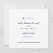 Invitation 311-Sweet Snowflake Navy Blue Metallic (Dos)
