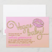 Invitation 311 Vegas Baby Glitzy Kiss Metallic (Devant / Derrière)